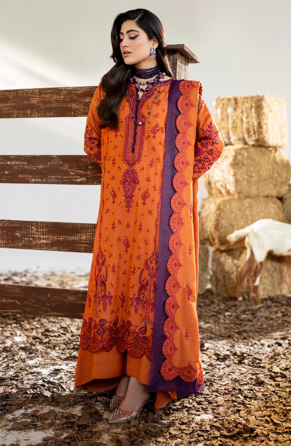 Maryum N Maria | Shehr Bano Winter 23 | CHUNI MW23562 - Pakistani Clothes for women, in United Kingdom and United States