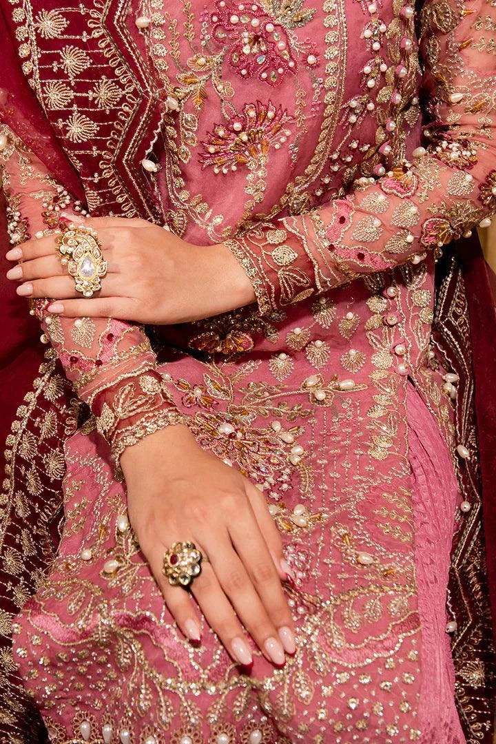 Maria Osama Khan | Dastaan Festive Formals 23 | Zari - Hoorain Designer Wear - Pakistani Ladies Branded Stitched Clothes in United Kingdom, United states, CA and Australia