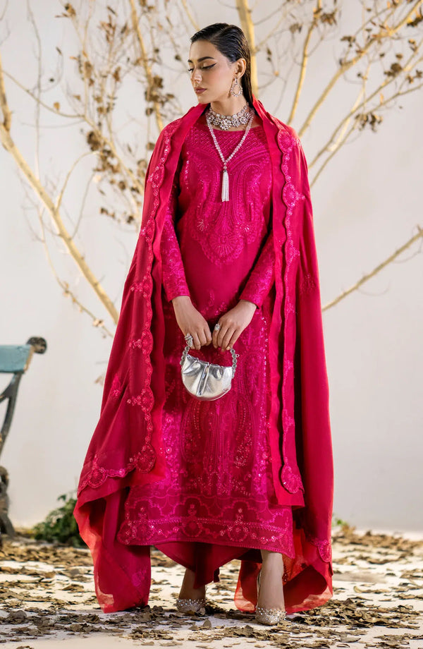 Maryum N Maria | Shehr Bano Winter 23 | HUSNA MW23554 - Hoorain Designer Wear - Pakistani Ladies Branded Stitched Clothes in United Kingdom, United states, CA and Australia