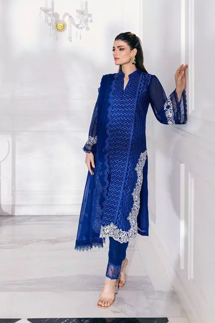 Azure | Embroidered Ensembles 23 | Mellow Breeze - Hoorain Designer Wear - Pakistani Ladies Branded Stitched Clothes in United Kingdom, United states, CA and Australia
