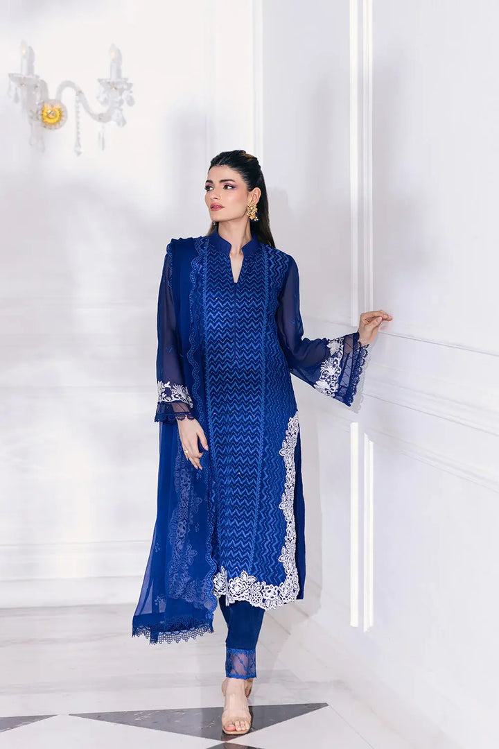 Azure | Embroidered Ensembles 23 | Mellow Breeze - Hoorain Designer Wear - Pakistani Ladies Branded Stitched Clothes in United Kingdom, United states, CA and Australia