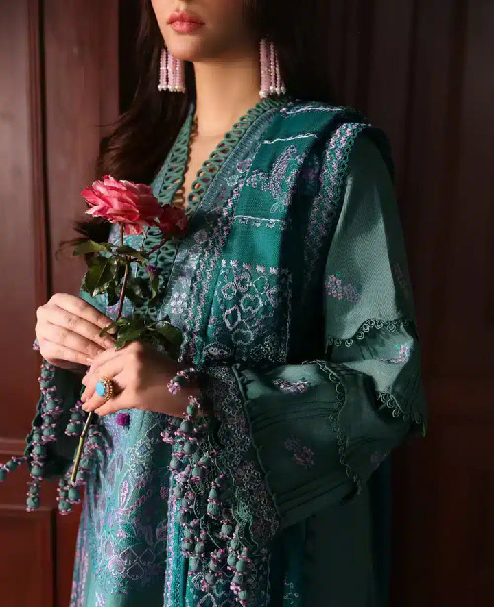 Republic Womenswear | Noemei Luxury Shawl 23 | NWU23-D4-B - Pakistani Clothes for women, in United Kingdom and United States