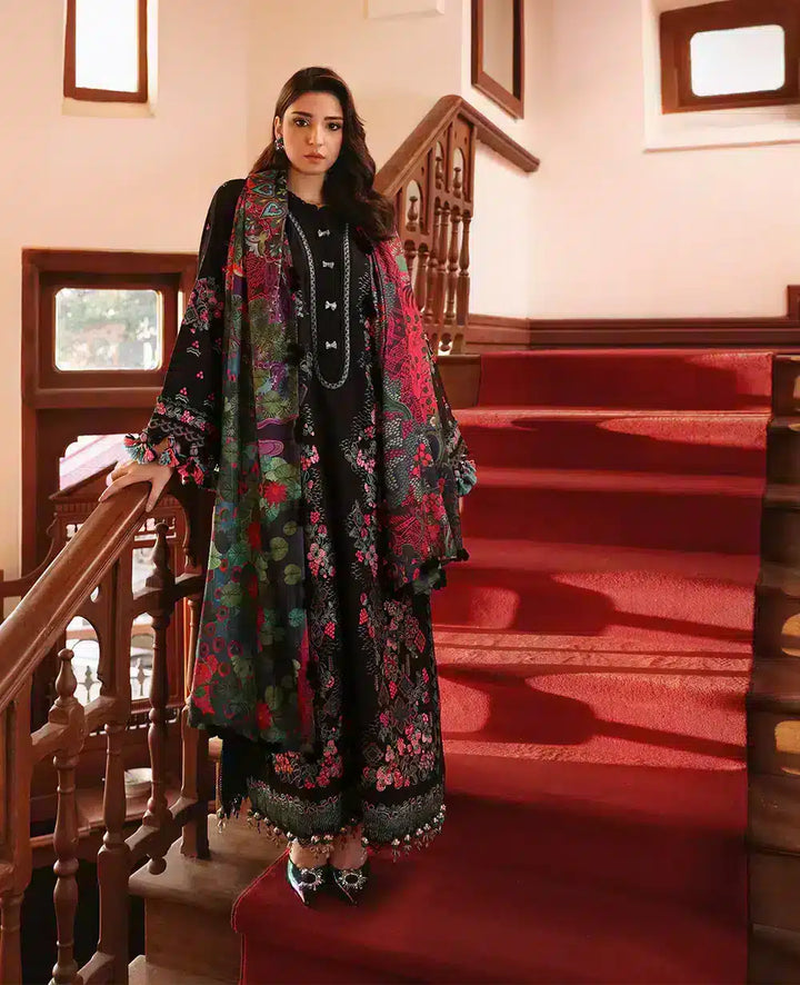 Republic Womenswear | Noemei Luxury Shawl 23 | NWU23-D6-A - Pakistani Clothes for women, in United Kingdom and United States