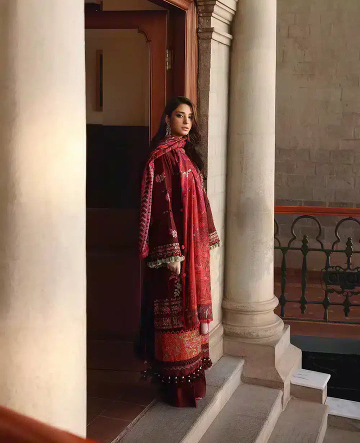 Republic Womenswear | Noemei Luxury Shawl 23 | NWU23-D7-B - Hoorain Designer Wear - Pakistani Ladies Branded Stitched Clothes in United Kingdom, United states, CA and Australia