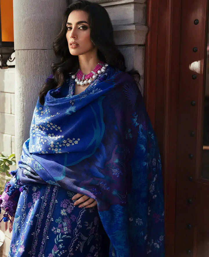 Republic Womenswear | Noemei Luxury Shawl 23 | NWU23-D8-A - Pakistani Clothes for women, in United Kingdom and United States