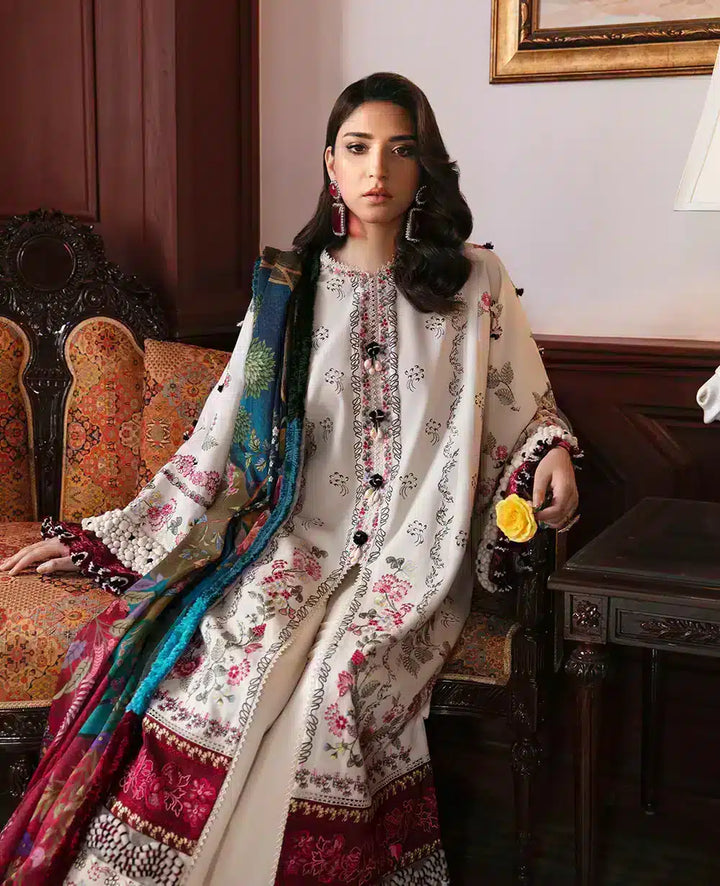 Republic Womenswear | Noemei Luxury Shawl 23 | NWU23-D8-B - Pakistani Clothes for women, in United Kingdom and United States