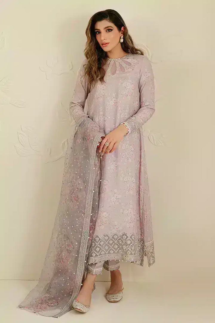 Cross Stitch | Wedding Festive 23 | LILAC BLOOM - Hoorain Designer Wear - Pakistani Ladies Branded Stitched Clothes in United Kingdom, United states, CA and Australia