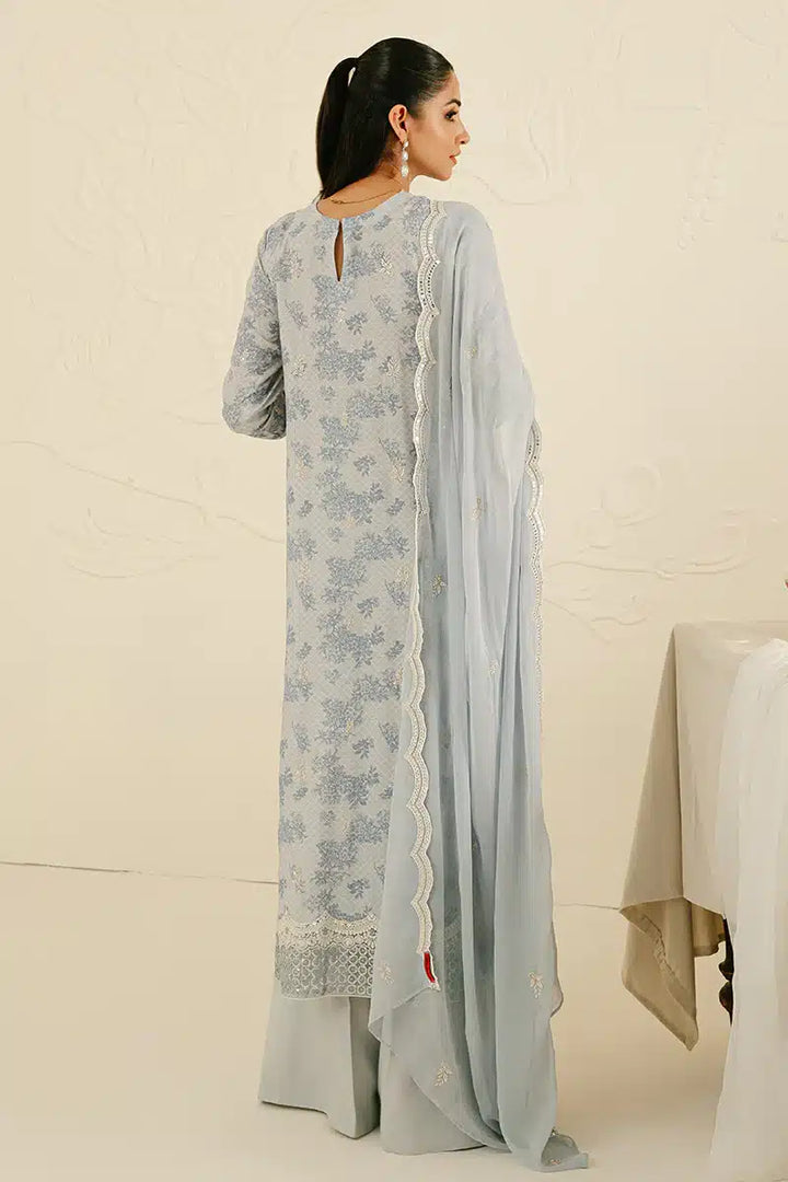 Cross Stitch | Wedding Festive 23 | Ballard Blue - Hoorain Designer Wear - Pakistani Ladies Branded Stitched Clothes in United Kingdom, United states, CA and Australia