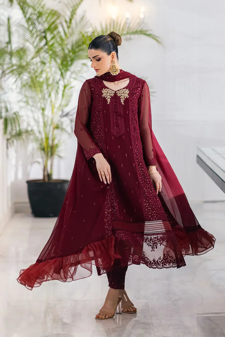 Azure | Embroidered Ensembles 23 | Ruby Vine - Hoorain Designer Wear - Pakistani Ladies Branded Stitched Clothes in United Kingdom, United states, CA and Australia