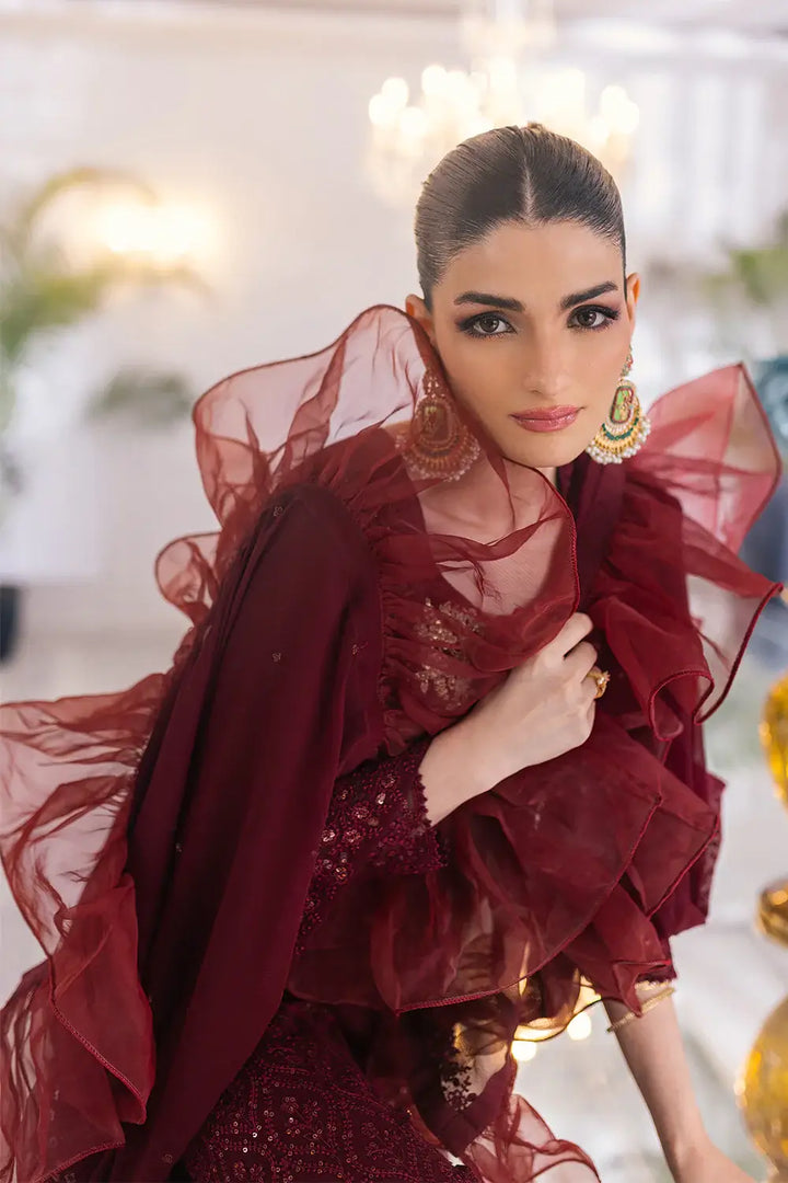 Azure | Embroidered Ensembles 23 | Ruby Vine - Hoorain Designer Wear - Pakistani Ladies Branded Stitched Clothes in United Kingdom, United states, CA and Australia