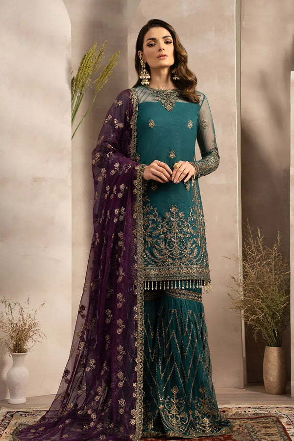 Zarif | Naqsh Festive Formals 23 | ZRN 06 ELISE - Hoorain Designer Wear - Pakistani Designer Clothes for women, in United Kingdom, United states, CA and Australia