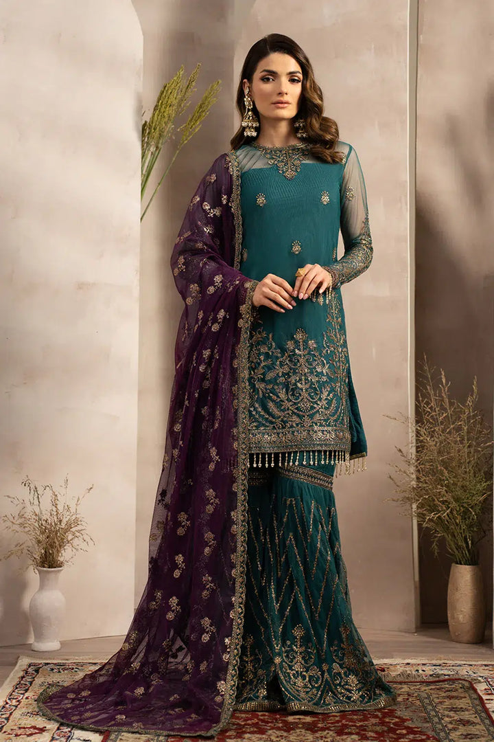 Zarif | Naqsh Festive Formals 23 | ZRN 06 ELISE - Hoorain Designer Wear - Pakistani Ladies Branded Stitched Clothes in United Kingdom, United states, CA and Australia