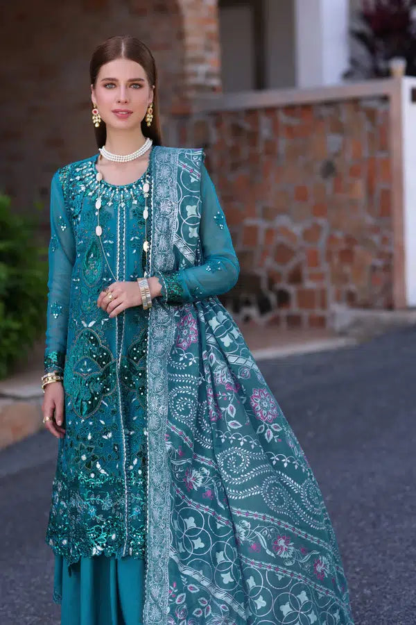 Noor by Saadia Asad | Chiffon Formals 23 | D8-Zarish - Pakistani Clothes for women, in United Kingdom and United States