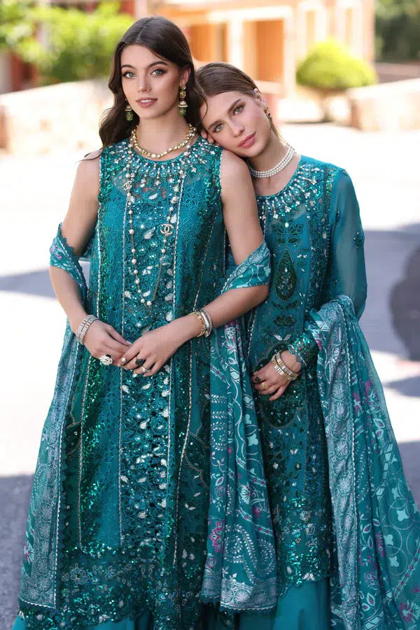 Noor by Saadia Asad | Chiffon Formals 23 | D8-Zarish - Hoorain Designer Wear - Pakistani Ladies Branded Stitched Clothes in United Kingdom, United states, CA and Australia