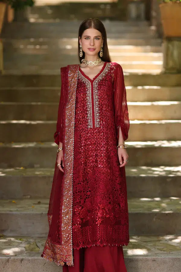 Noor by Saadia Asad | Chiffon Formals 23 | D3-Sirena - Hoorain Designer Wear - Pakistani Ladies Branded Stitched Clothes in United Kingdom, United states, CA and Australia