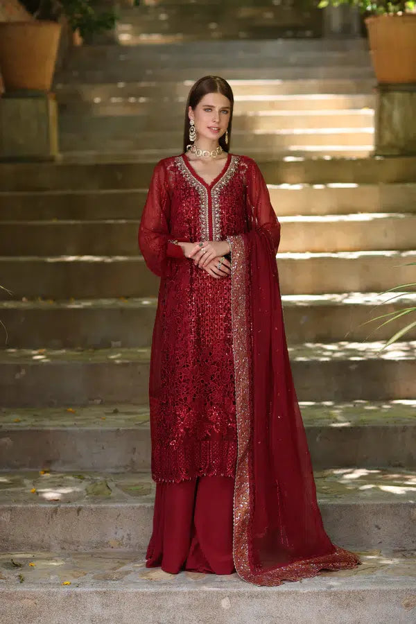 Noor by Saadia Asad | Chiffon Formals 23 | D3-Sirena - Hoorain Designer Wear - Pakistani Ladies Branded Stitched Clothes in United Kingdom, United states, CA and Australia