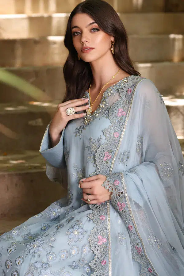 Noor by Saadia Asad | Chiffon Formals 23 | D1-Laira - Hoorain Designer Wear - Pakistani Ladies Branded Stitched Clothes in United Kingdom, United states, CA and Australia