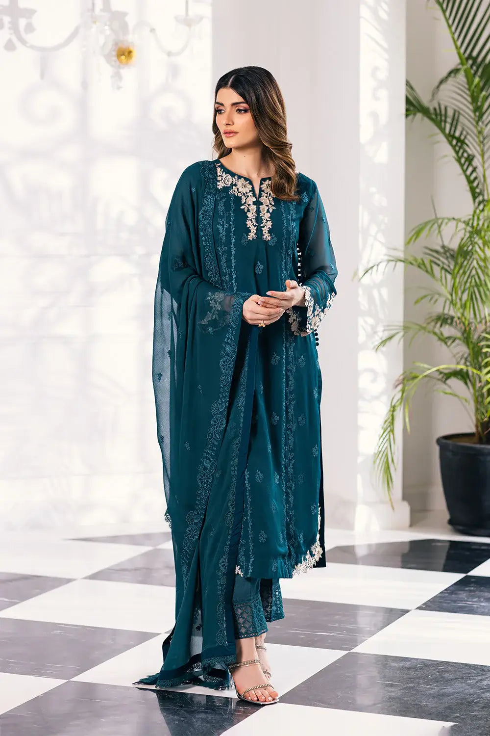 Azure | Embroidered Ensembles 23 | Seaweed - Pakistani Clothes for women, in United Kingdom and United States