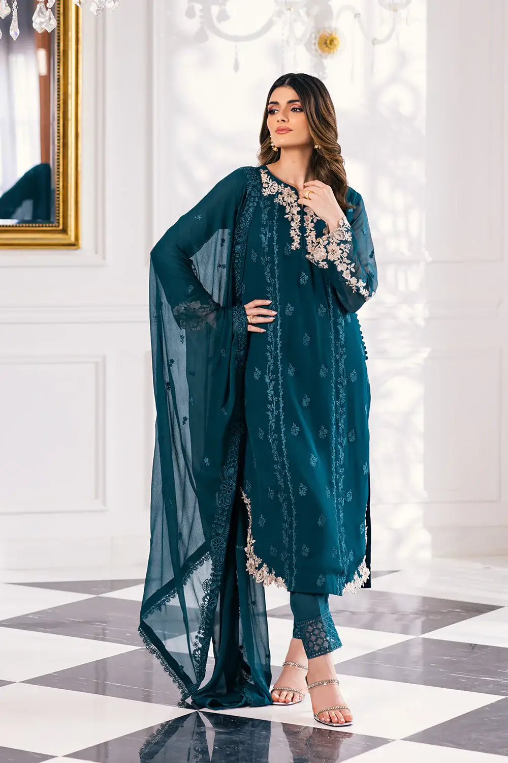 Azure | Embroidered Ensembles 23 | Seaweed - Pakistani Clothes for women, in United Kingdom and United States