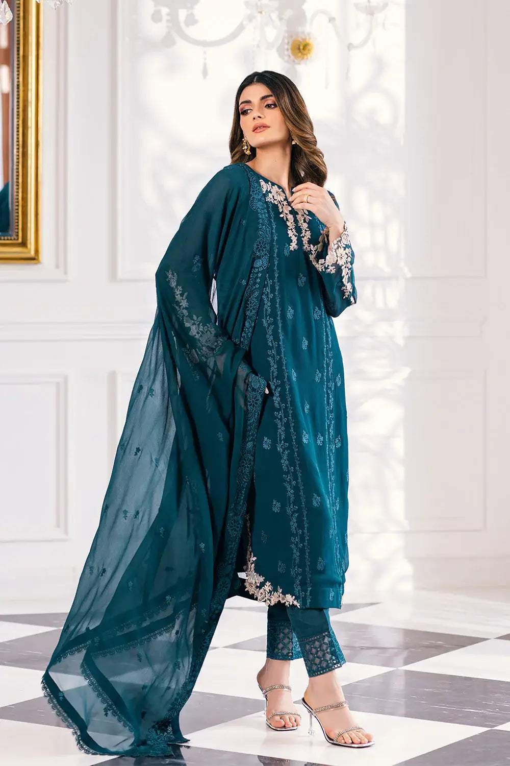 Azure | Embroidered Ensembles 23 | Seaweed - Pakistani Clothes for women, in United Kingdom and United States