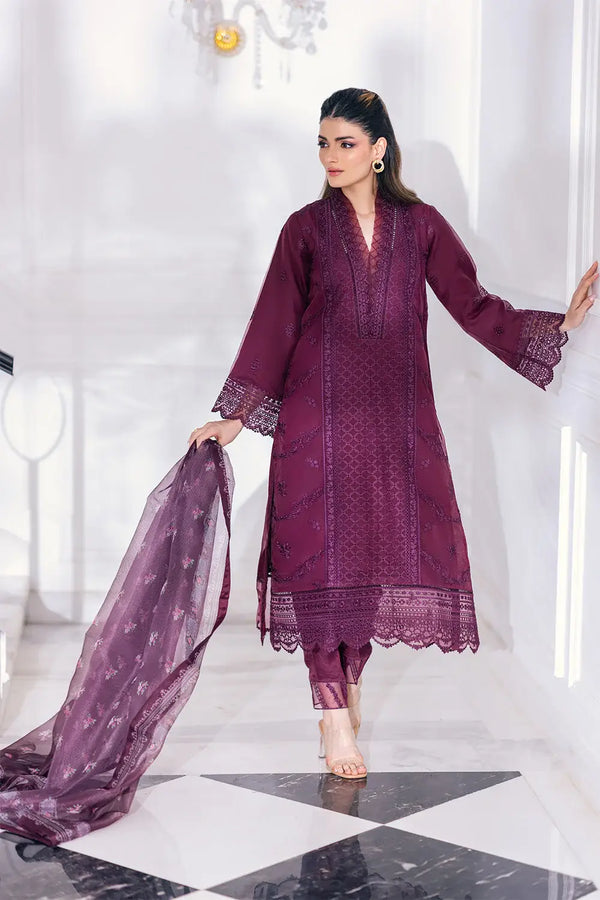 Azure | Embroidered Ensembles 23 | Vintage Rose - Hoorain Designer Wear - Pakistani Ladies Branded Stitched Clothes in United Kingdom, United states, CA and Australia