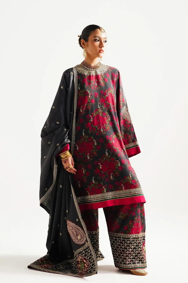 Zara ShahJahan | Winter Shawl 23 | WS23-D3 - Hoorain Designer Wear - Pakistani Ladies Branded Stitched Clothes in United Kingdom, United states, CA and Australia
