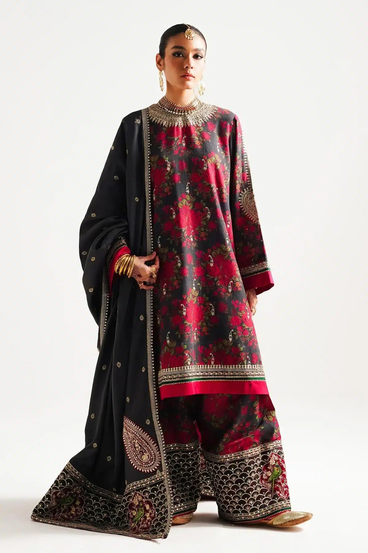 Zara ShahJahan | Winter Shawl 23 | WS23-D3 - Pakistani Clothes for women, in United Kingdom and United States