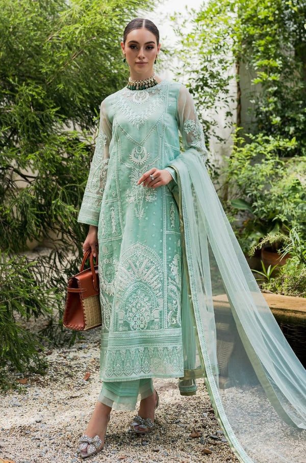 Maryum N Maria | Sorina Luxury Chiffon 23 | Beach Glass (MW23-504) - Hoorain Designer Wear - Pakistani Ladies Branded Stitched Clothes in United Kingdom, United states, CA and Australia