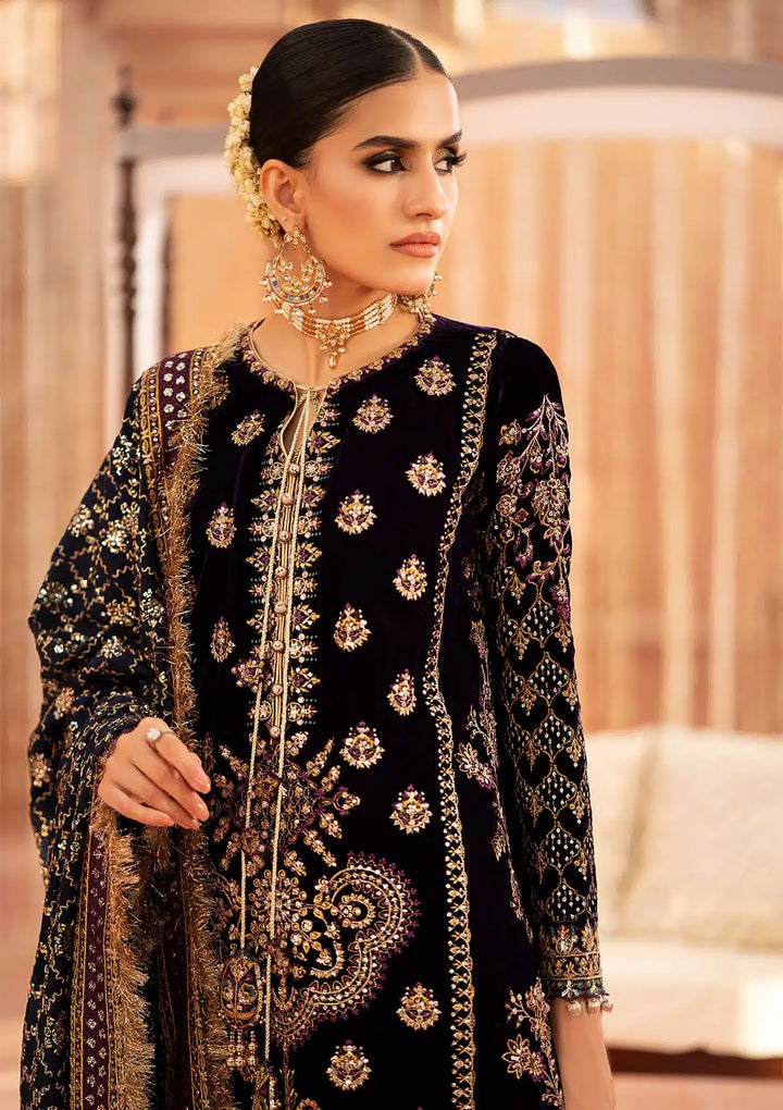 Aik Atelier | Zardozi Velvet 23 | 09 - Hoorain Designer Wear - Pakistani Ladies Branded Stitched Clothes in United Kingdom, United states, CA and Australia