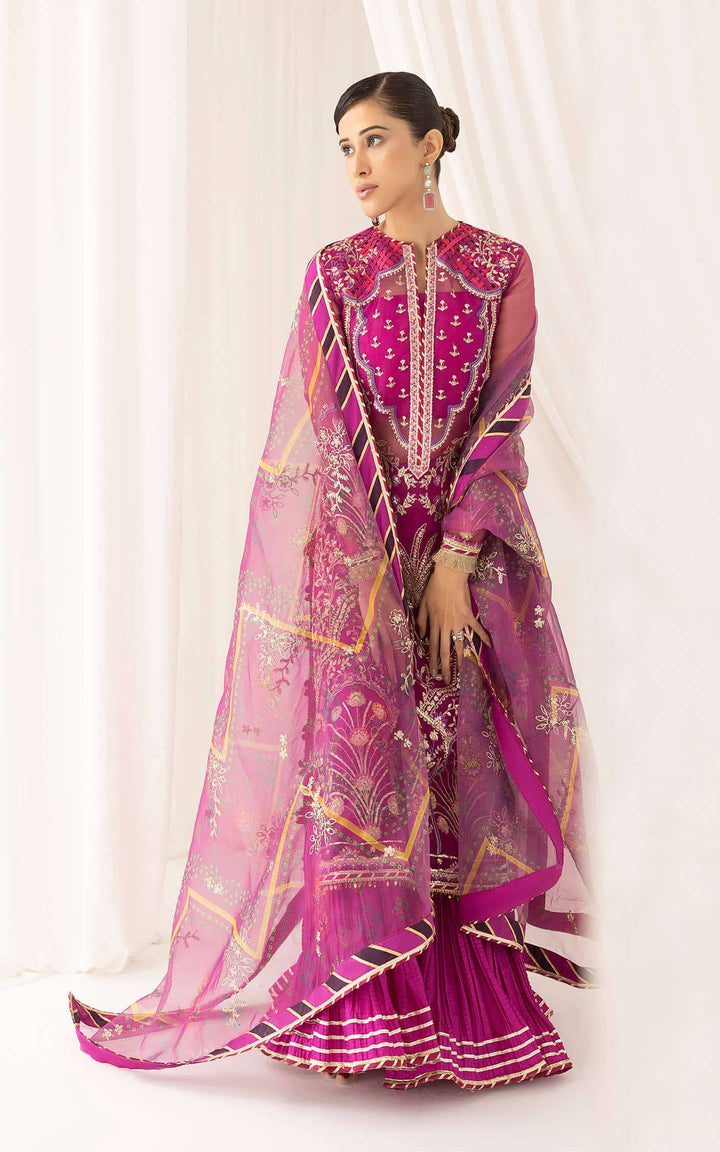 Asifa and Nabeel | Barasti Festive 23 | Raqs (ANB-02) - Hoorain Designer Wear - Pakistani Ladies Branded Stitched Clothes in United Kingdom, United states, CA and Australia