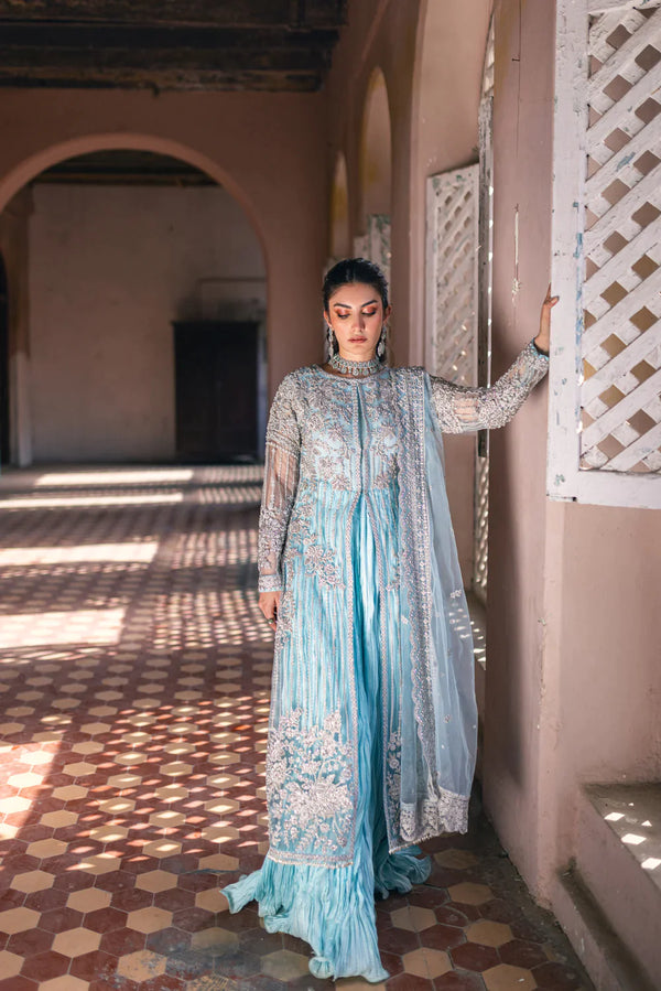 Azure | Wedding Edit 23 | Mah Jabeen - Hoorain Designer Wear - Pakistani Ladies Branded Stitched Clothes in United Kingdom, United states, CA and Australia