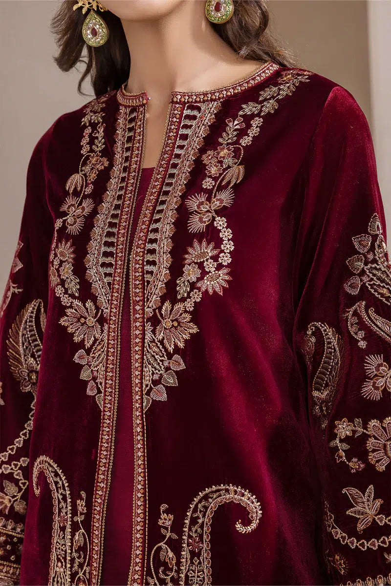 Baroque | Jahanara Luxury Velvet 23 | UF-421 - Pakistani Clothes for women, in United Kingdom and United States