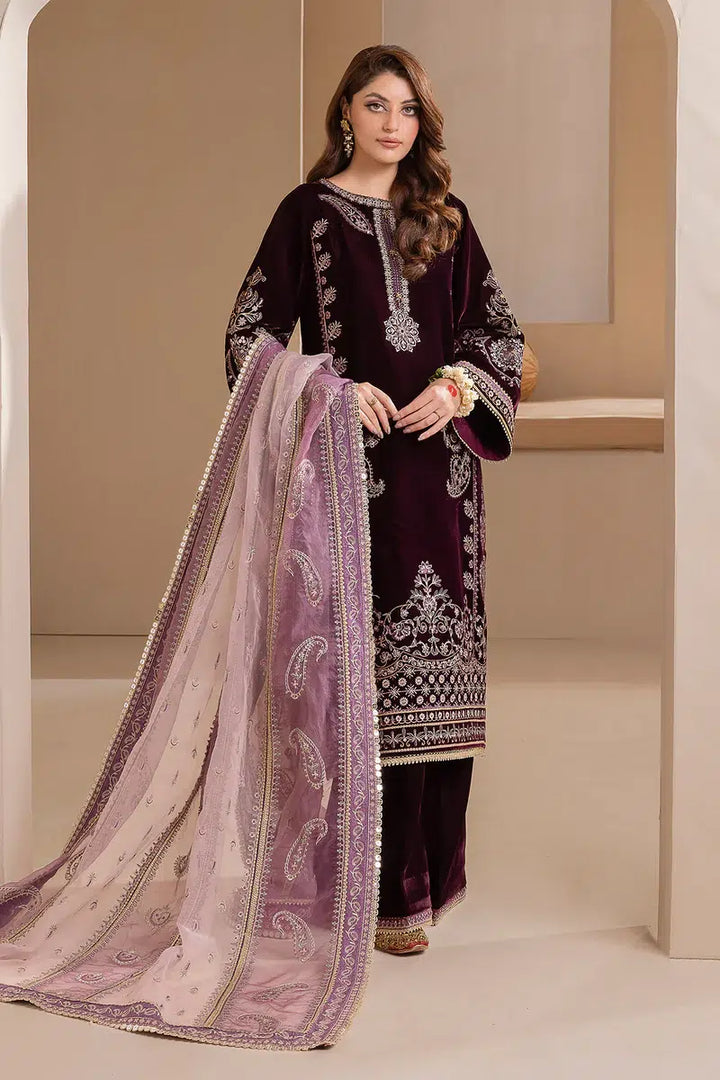 Baroque | Jahanara Luxury Velvet 23 | UF-422 - Pakistani Clothes for women, in United Kingdom and United States