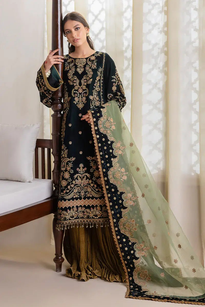 Baroque | Jahanara Luxury Velvet 23 | UF-423 - Pakistani Clothes for women, in United Kingdom and United States