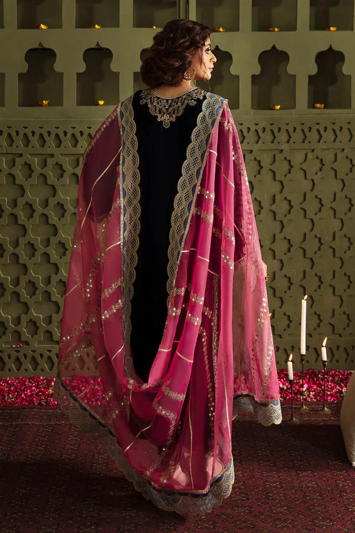 Baroque | Jahanara Luxury Velvet 23 | UF-463 - Hoorain Designer Wear - Pakistani Ladies Branded Stitched Clothes in United Kingdom, United states, CA and Australia
