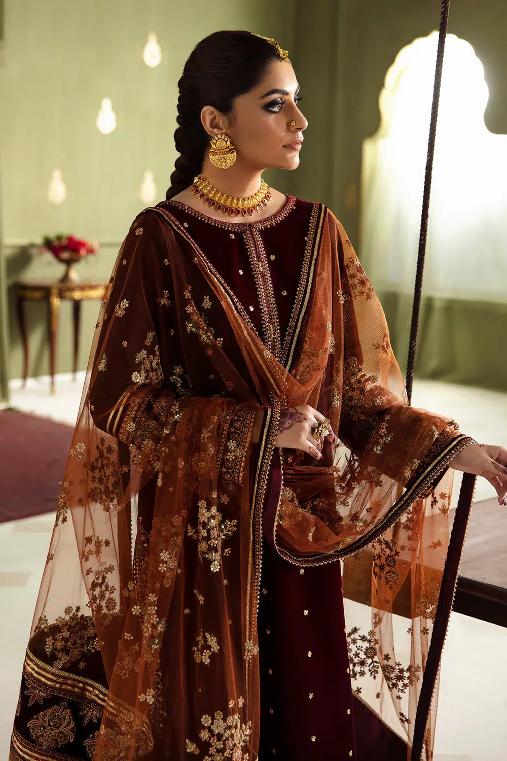 Baroque | Jahanara Luxury Velvet 23 | UF-466 - Pakistani Clothes for women, in United Kingdom and United States