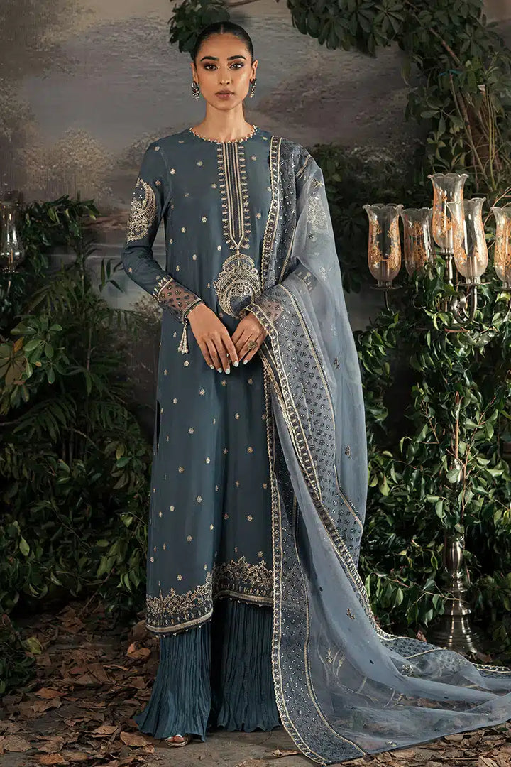 Cross Stitch | Luxe Atelier 23 | ETHNIC SUEDE - Hoorain Designer Wear - Pakistani Ladies Branded Stitched Clothes in United Kingdom, United states, CA and Australia