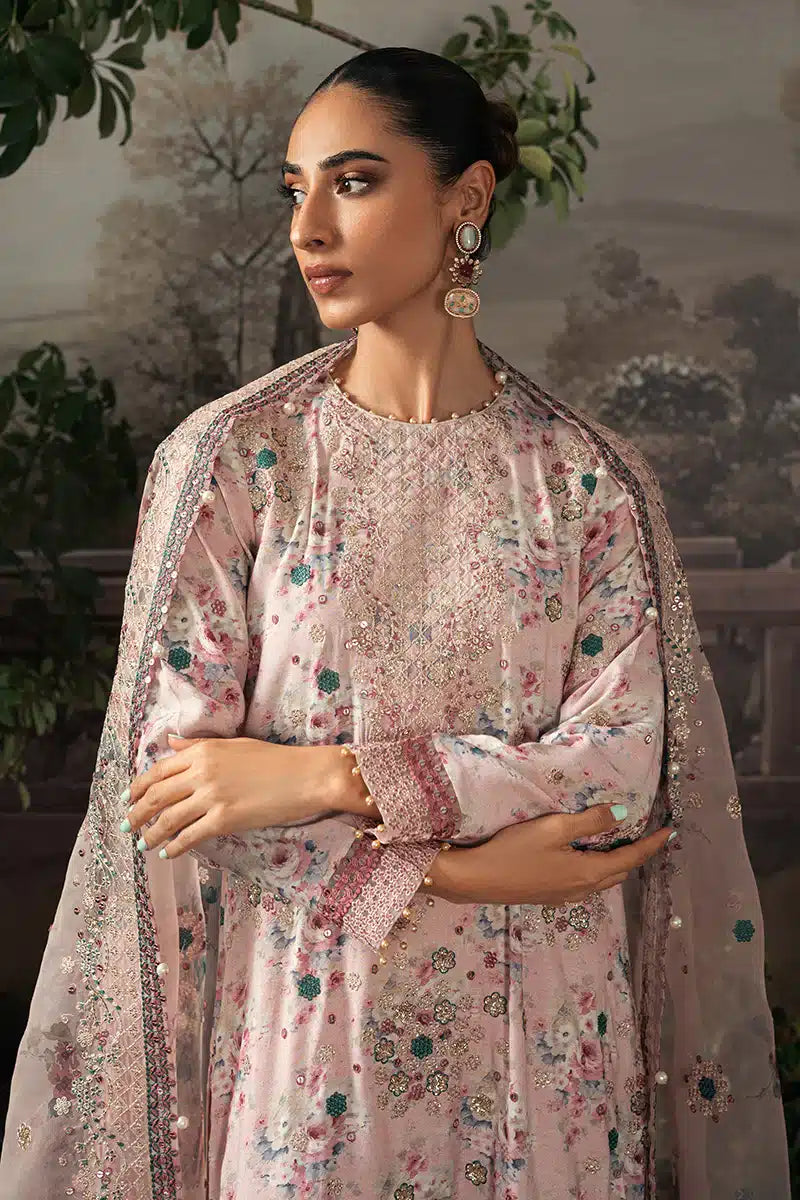 Cross Stitch | Luxe Atelier 23 | PINK CARNATION - Pakistani Clothes for women, in United Kingdom and United States