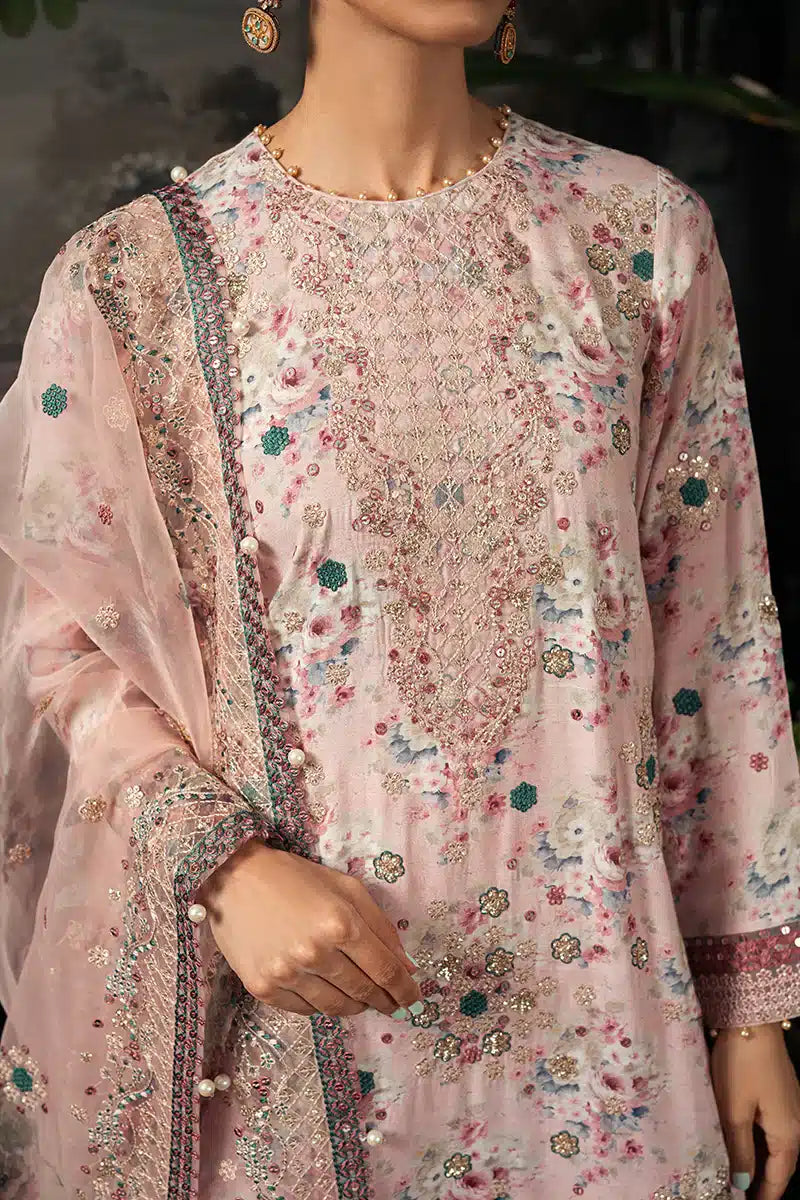 Cross Stitch | Luxe Atelier 23 | PINK CARNATION - Pakistani Clothes for women, in United Kingdom and United States