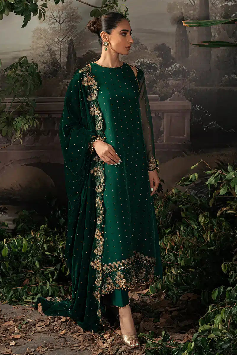 Cross Stitch | Luxe Atelier 23 | SAGE GREEN - Pakistani Clothes for women, in United Kingdom and United States