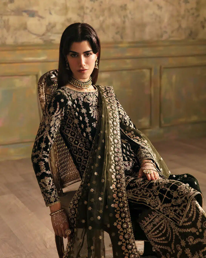 Faiza Saqlain | Manaar Luxe Formals 23 | Adara - Hoorain Designer Wear - Pakistani Ladies Branded Stitched Clothes in United Kingdom, United states, CA and Australia