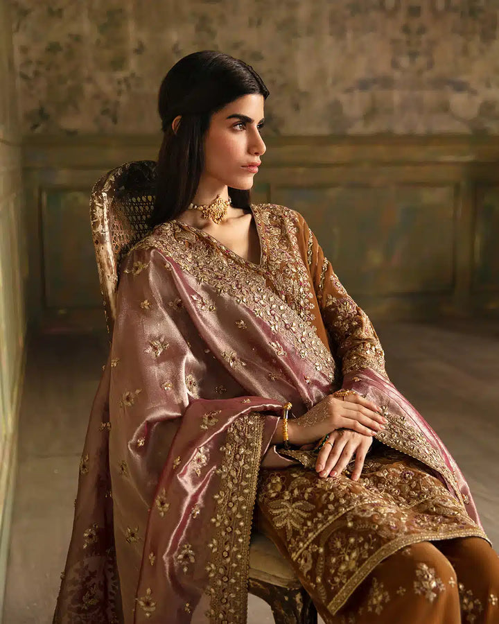 Faiza Saqlain | Manaar Luxe Formals 23 | Lamees - Hoorain Designer Wear - Pakistani Ladies Branded Stitched Clothes in United Kingdom, United states, CA and Australia