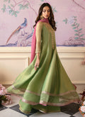 Farah Talib Aziz | Mayna Festive Luxe | ANISA APPLE GREEN - Pakistani Clothes for women, in United Kingdom and United States