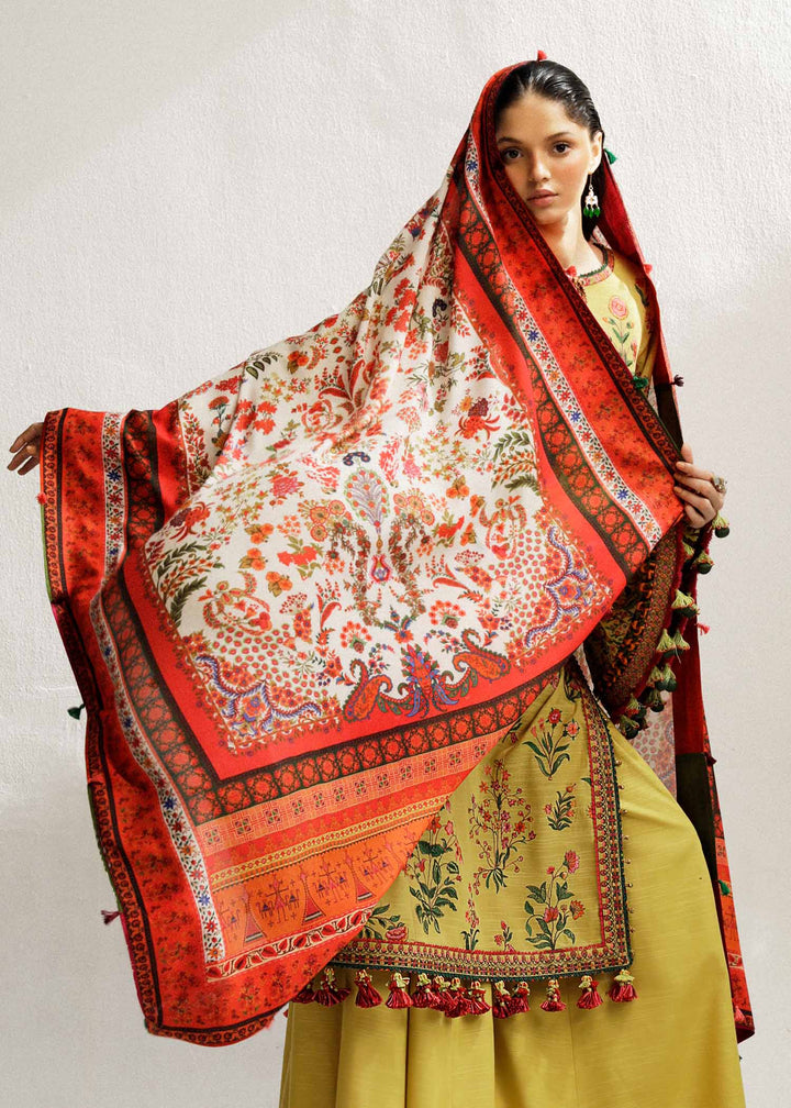 Hussain Rehar | Winter Shawl Khaddar 23 | Ember - Hoorain Designer Wear - Pakistani Ladies Branded Stitched Clothes in United Kingdom, United states, CA and Australia