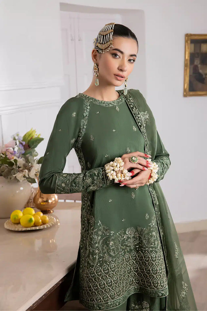 Iznik | Festive Raw Silk 23 | IRS-04 IDYLLIC - Hoorain Designer Wear - Pakistani Ladies Branded Stitched Clothes in United Kingdom, United states, CA and Australia