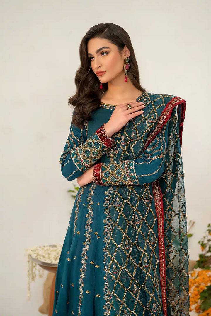 Iznik | Festive Raw Silk 23 | IRS-08 SANGUINE - Hoorain Designer Wear - Pakistani Ladies Branded Stitched Clothes in United Kingdom, United states, CA and Australia