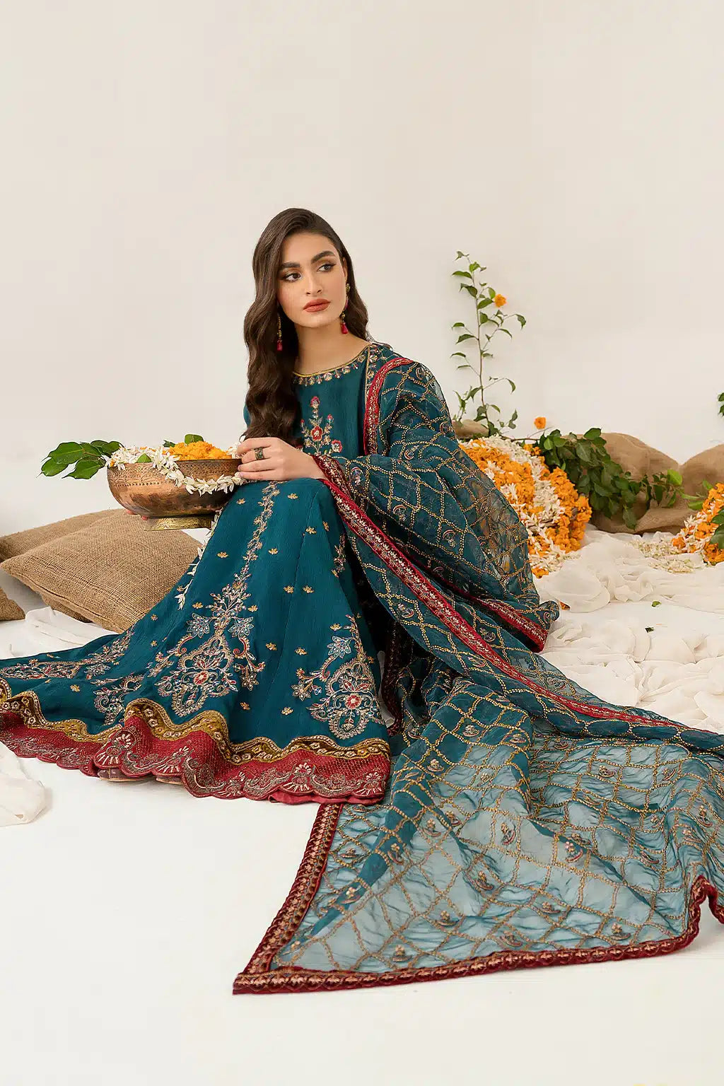 Iznik | Festive Raw Silk 23 | IRS-08 SANGUINE - Pakistani Clothes for women, in United Kingdom and United States