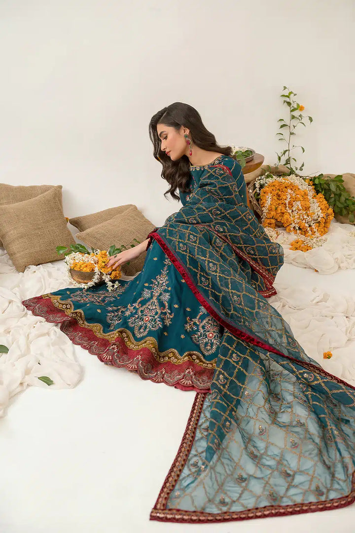 Iznik | Festive Raw Silk 23 | IRS-08 SANGUINE - Hoorain Designer Wear - Pakistani Ladies Branded Stitched Clothes in United Kingdom, United states, CA and Australia