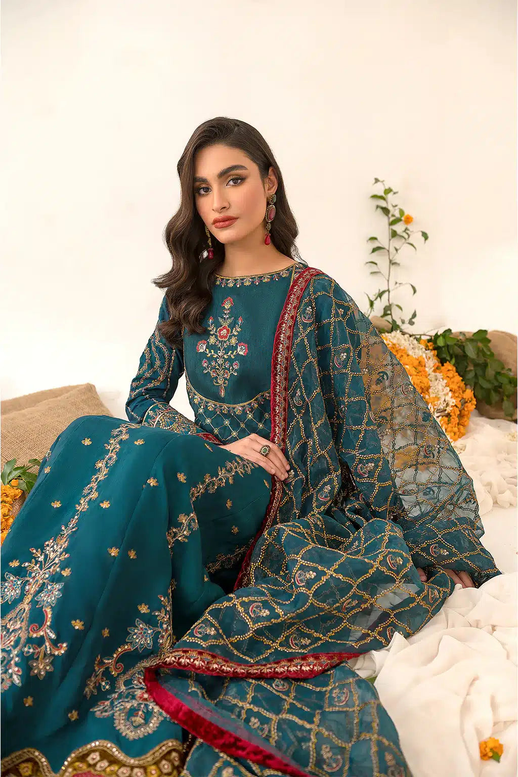 Iznik | Festive Raw Silk 23 | IRS-08 SANGUINE - Pakistani Clothes for women, in United Kingdom and United States