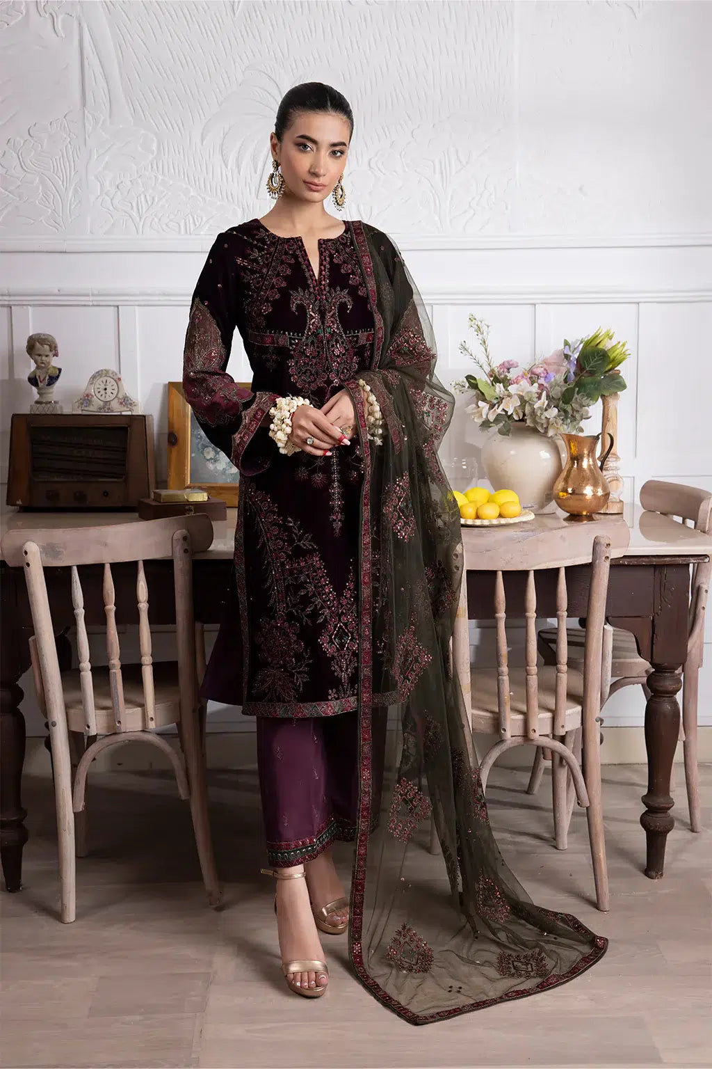 Iznik | Festive Velvet 23 | IV-30 AZITAH - Pakistani Clothes for women, in United Kingdom and United States